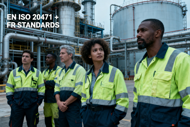 EN ISO 20471 + FR STANDARDS: HIGH-VISIBILITY WITH FIRE SAFETY